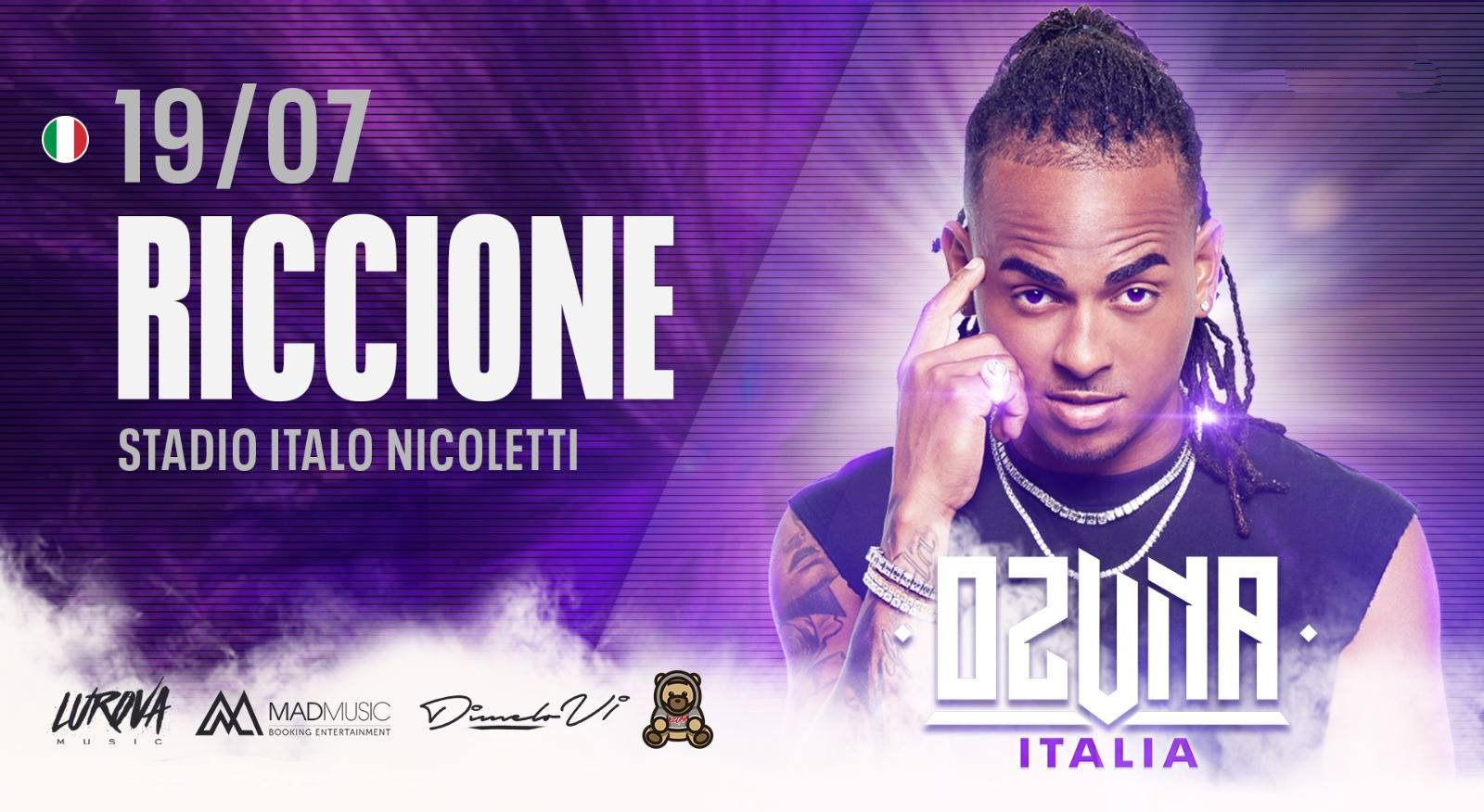 ozuna riccione stadio italo nicoletti 19 luglio 2019