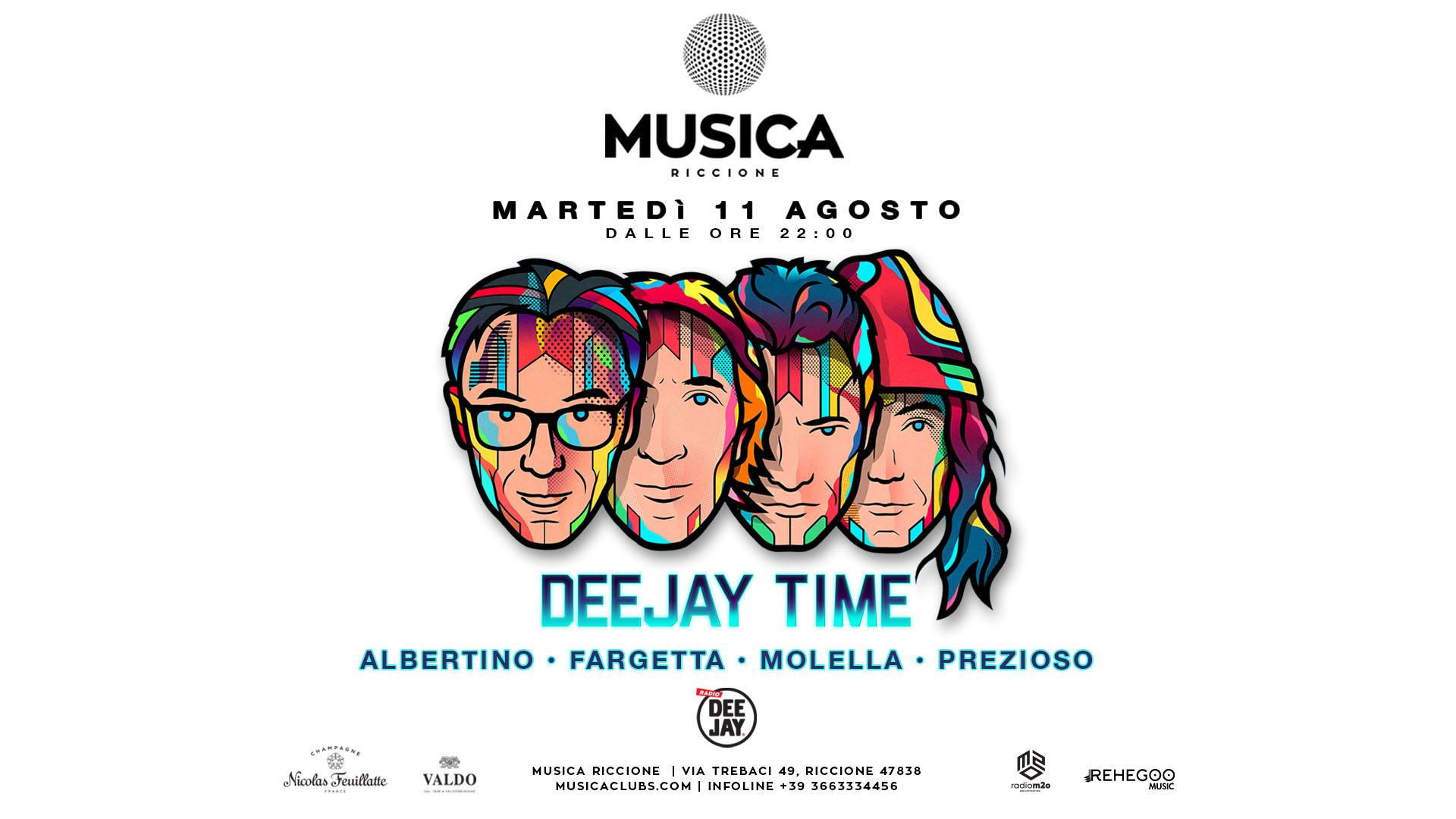 deejay time muisca martedì 11 agosto