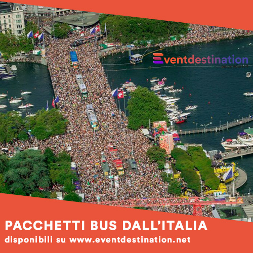 Street Parade Zurigo 2023 – Pacchetti Bus Ufficiali Italia