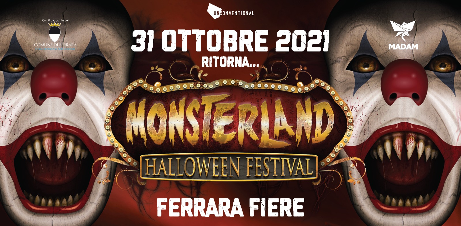 monsterland halloween festiva 2021 ferrara fiere