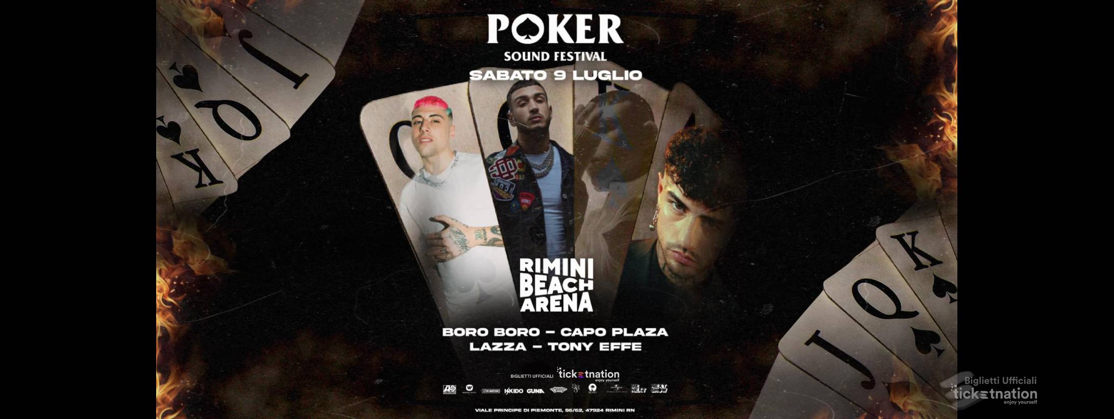 POKER SOUND FESTIVAL @ Rimini beach arena sabato 9 luglio 2022