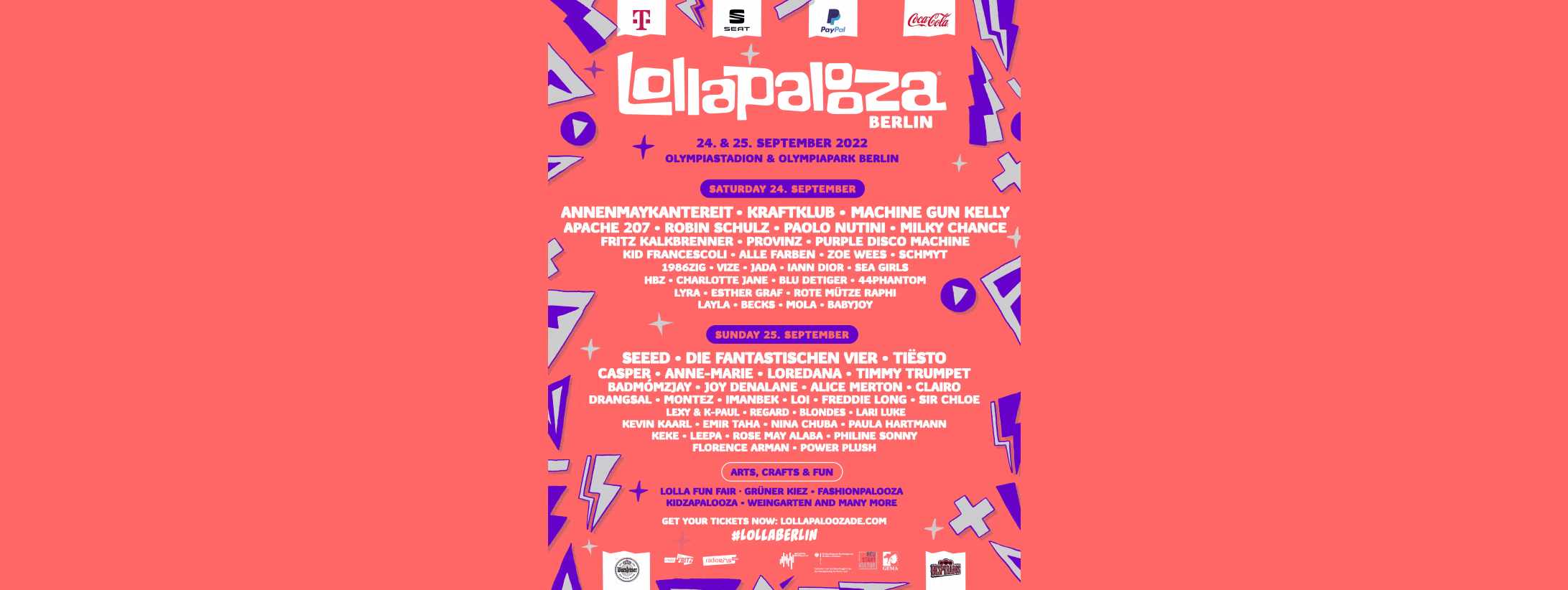 Line Up Lollapalooza Berlino 2022