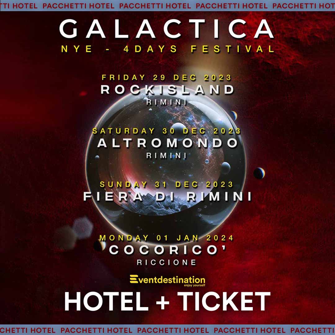 Capodanno 2024 Galactica Rimini Riccione – Pacchetti Hotel ufficiali