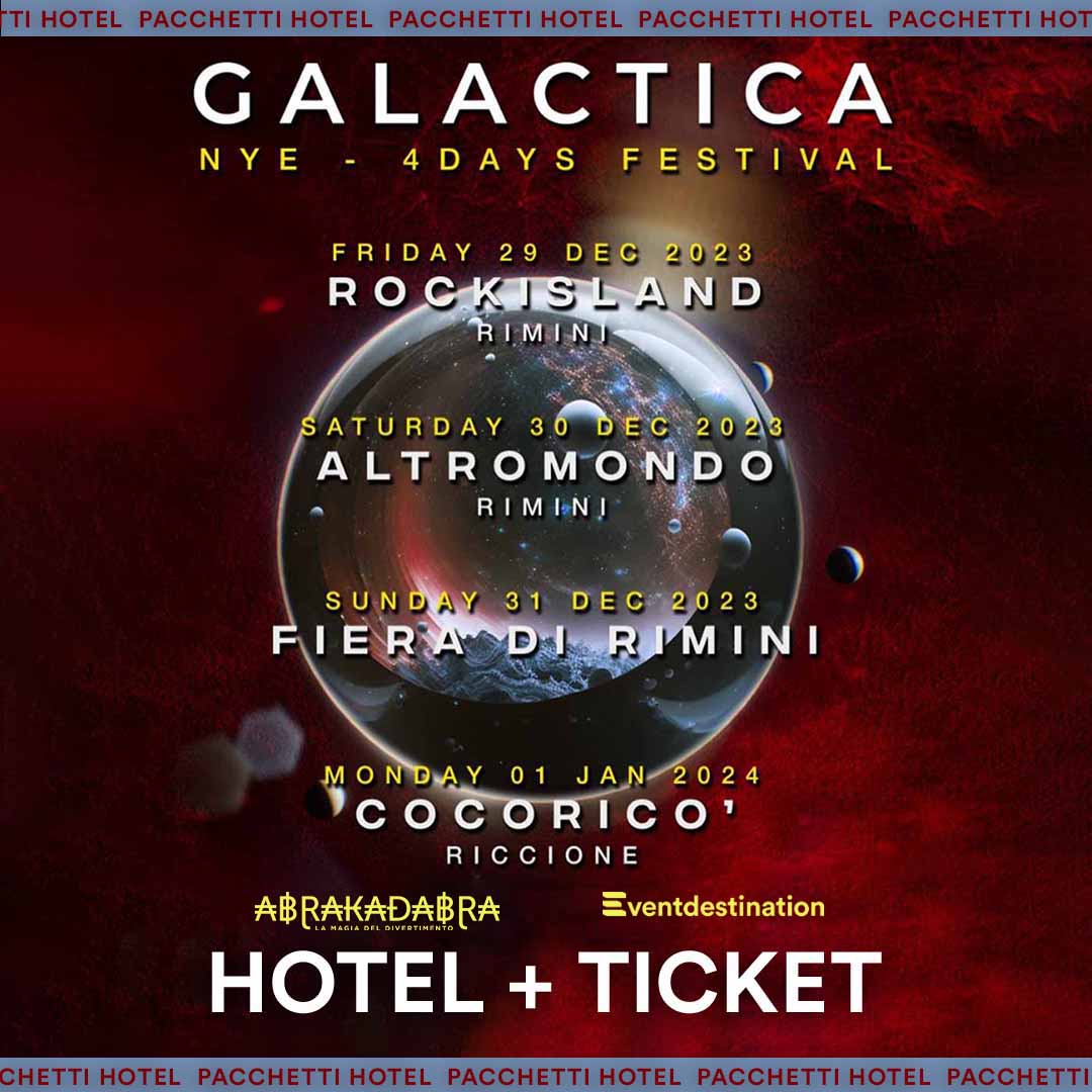 Capodanno 2024 Galactica Rimini Riccione – Pacchetti Hotel ( Abrakadabra )