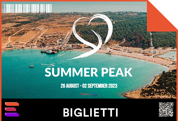 Biglietti Summer Peak Festival 2023 Pag