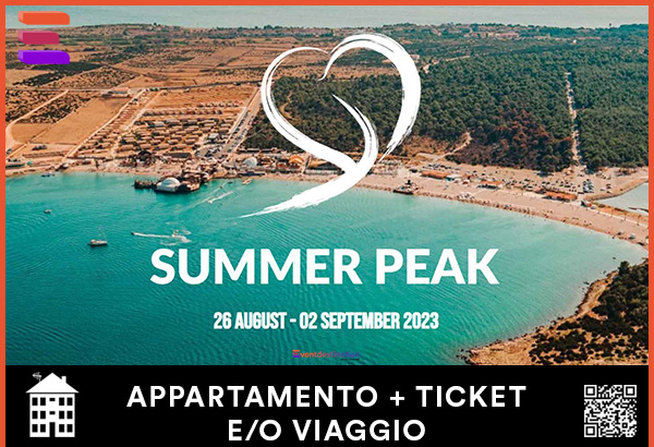 Summer Peak Festival Pag 2023 – Pag Croazia Pacchetti Appartamento + Biglietti e/o Viaggio