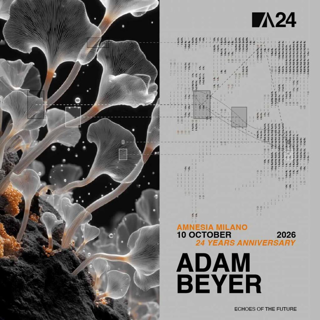 ADAM BEYER Amnesia Milano 10 ottobre 2026